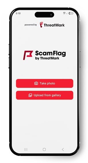 ScamFlag app home screen